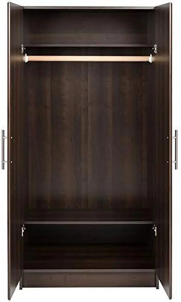 32" Espresso Wardrobe Armoire D640