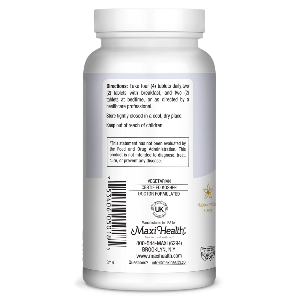 Maxi Health Chewable Calcium Complex Tablets, 180 Ct S9770