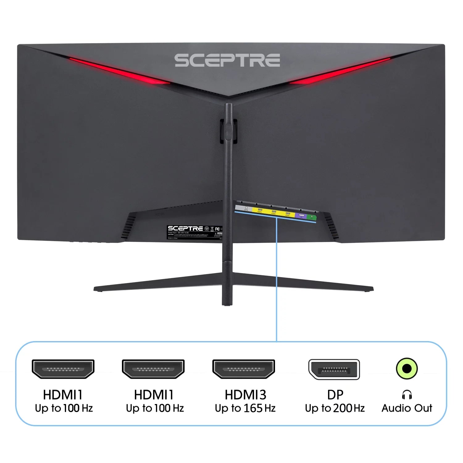 Sceptre C305B-200UN 30" Curved LED Monitor 200Hz T8250