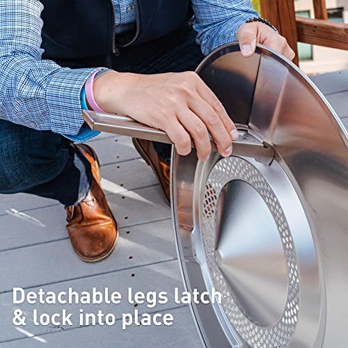 Solo Stove Bonfire 25 Inch Heat Deflector - 304 Stainless Steel D46035