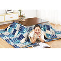 Kotatsu Heater Table Set,Foot Warmer Coffee Tables,Multifunction Bed Laptop Desk,Home Office Writing Modern Wooden Desk, Tea Low Table for Floor Sitting Made,Table+Quilt+Carpet+Heater (Size : 105x80x