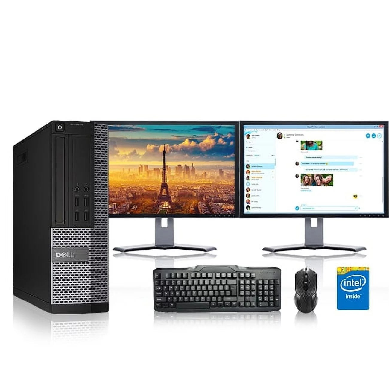 Restored Dell Optiplex Computer 2.8 GHz Core i7 Tower PC, 16GB Windows 10 Home 19" (Refurbished)