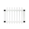 Outdoor Essentials Chelsea 3 ft. x 42 in. White Vinyl Picket Fence Gate