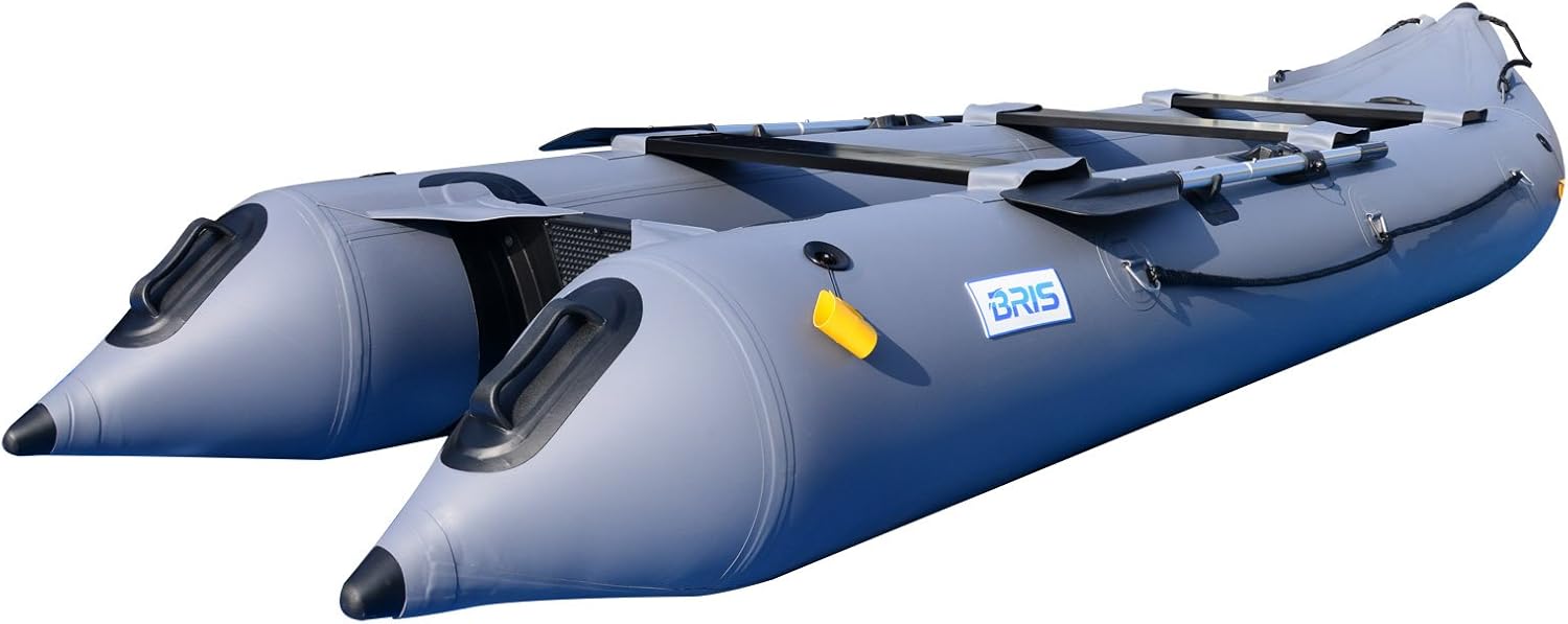 BRIS 14.1ft Inflatable Boat 3 Person Kayak Canoe W13638