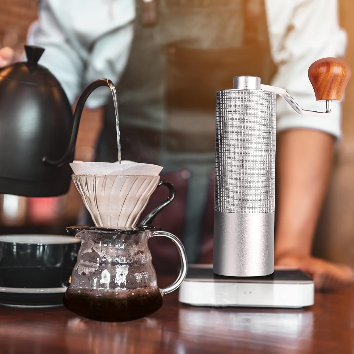 Manual Coffee Grinder with Stainless Steel Conical Burr Z647