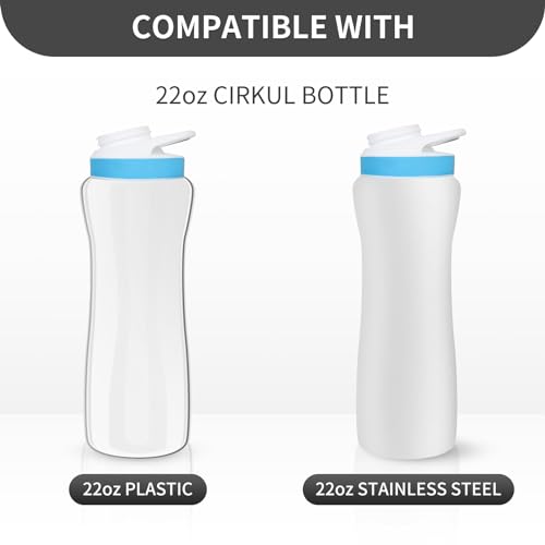 2 Pack Sleeve for Cirkul 22oz Water Bottle, Protective Insulated Cover, Black F348