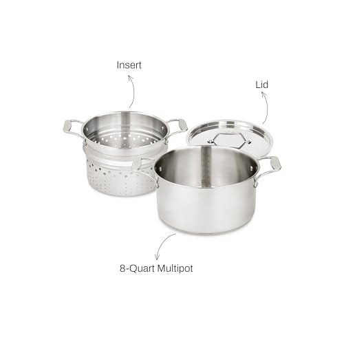 All-Clad Simply Strain Stainless Steel Multipot with Straining Lid, 6-Quart M19799