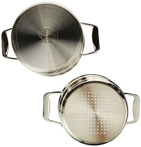 All-Clad D5 Brushed Stainless Steel 3-Quart Casserole with Lid and Steamer D999602