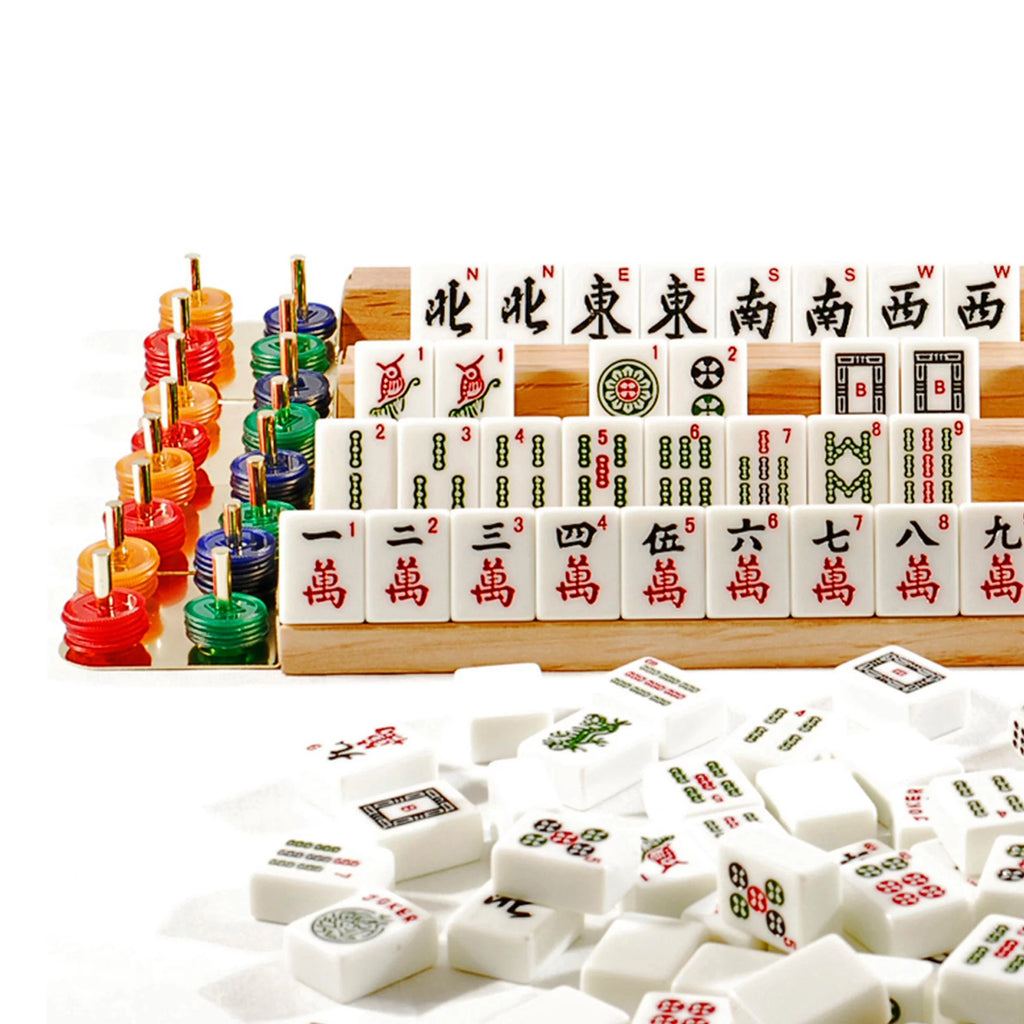 We Games Aluminum & Black Mahjong - American Style F956