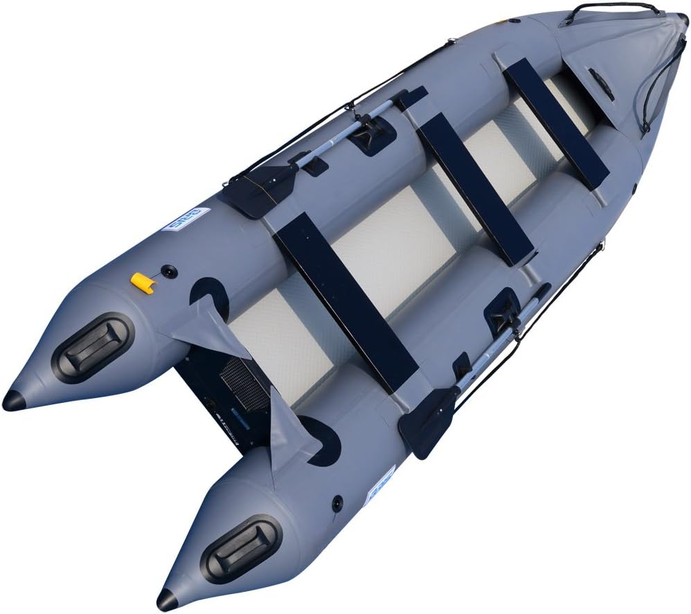 BRIS 14.1ft Inflatable Boat 3 Person Kayak Canoe W13638