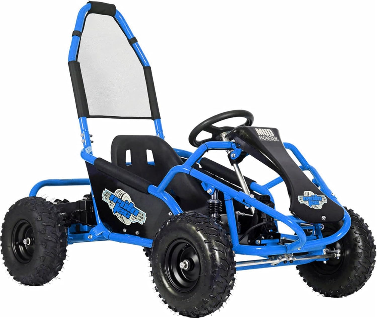 MotoTec Mud Monster Kids Electric Go Kart 48V 1000W Blue E93112