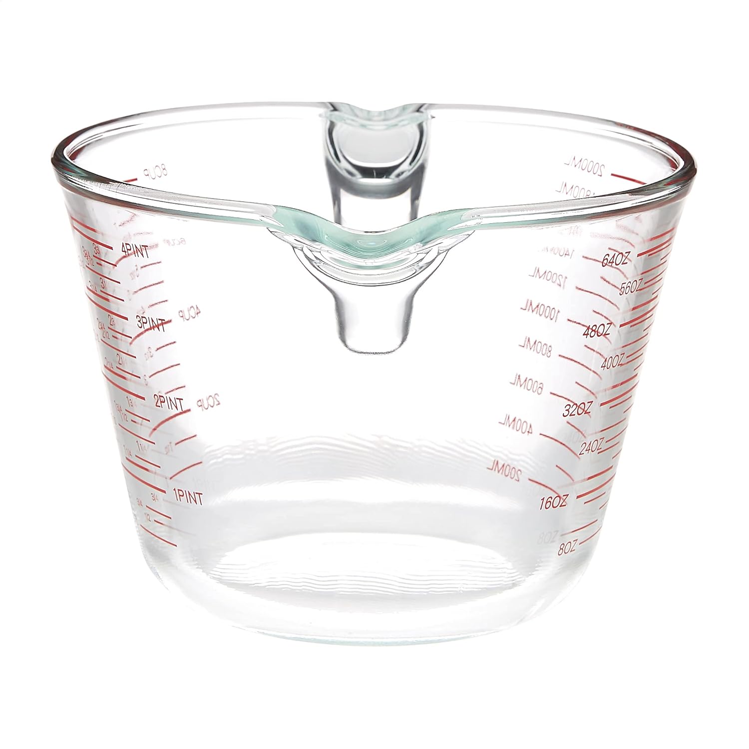 Amazon Basics Glass Measuring Cup 8 Cup 2 Liters Transparent T79080