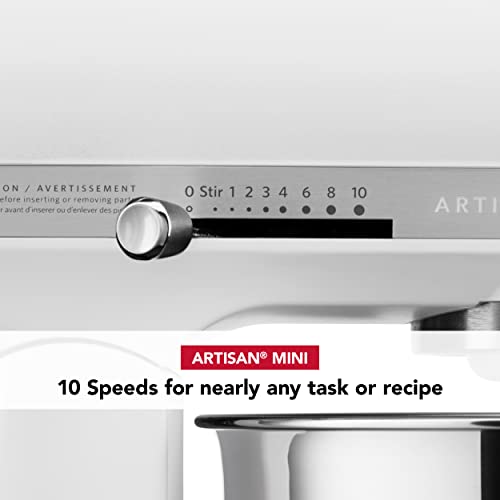 Kitchenaid Artisan Mini Plus 3.5-Qt Tilt-Head Stand Mixer, Matte White G679