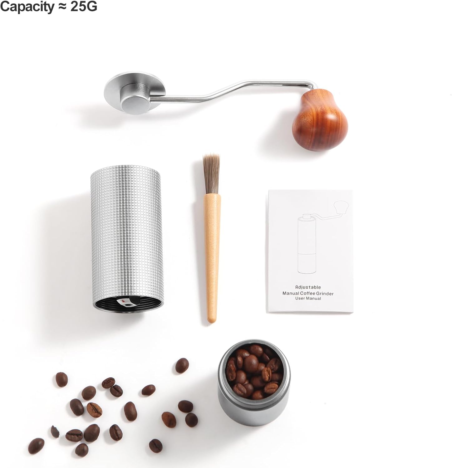 Manual Coffee Grinder with Stainless Steel Conical Burr Z647