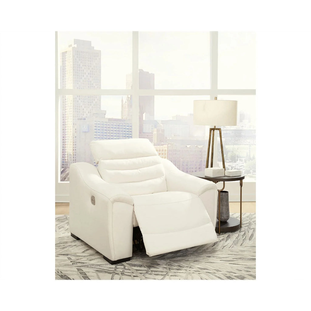 Ashley Furniture Next-Gen Gaucho Faux Leather Power Recliner White M1833