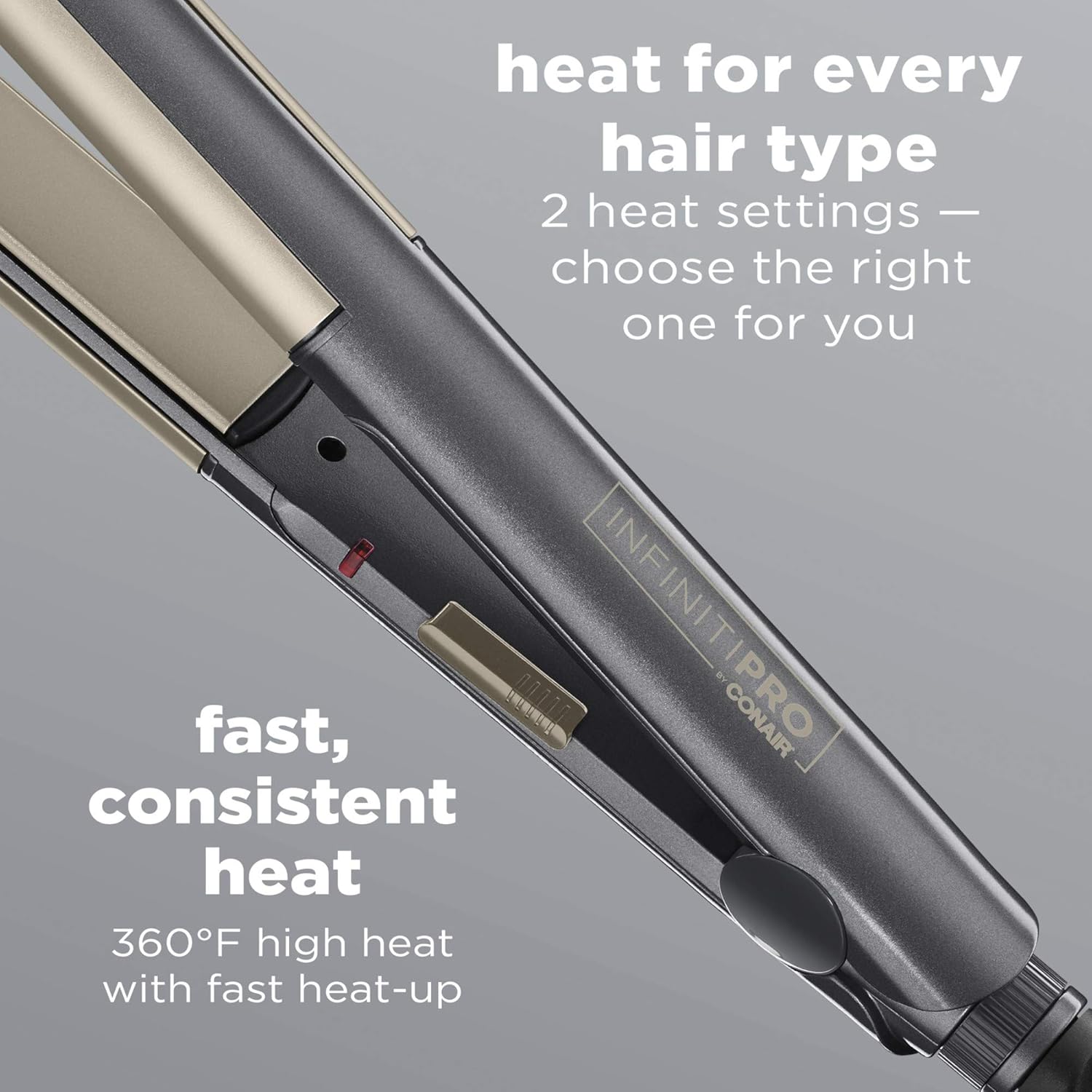 INFINITIPRO BY CONAIR 2-in-1 Styler for Curling and Straightening W3309