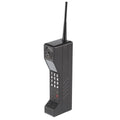 FLEXMAN Retro Brick Cell Phone Ornament, Portable Metal Vintage Cellular Phone Model, Old Fashioned Cell Phone Template for Home Office Table Decoration (Black)