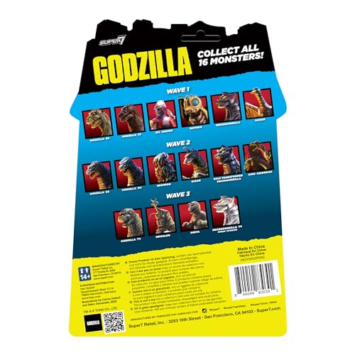 Super7 Toho Godzilla King Ghidorah 3.75" Action Figure M2825