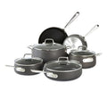 All-Clad HA1 Hard Anodized Nonstick Cookware Set 13 Piece Induction Oven Broiler Safe 500F, Lid Safe 350F Pots and Pans Black