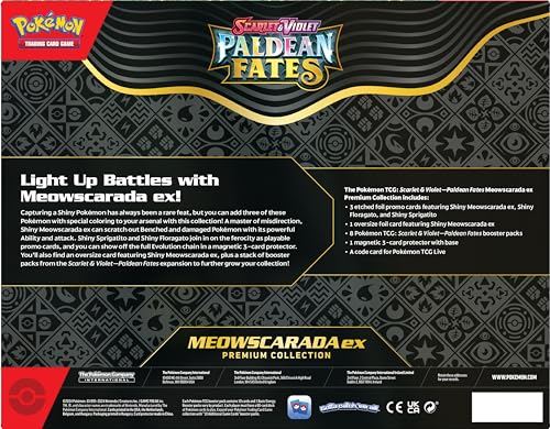 POKEMON TCG Scarlet and Violet Paldean Fates EX Premium Collection Shiny Sprigatito X304