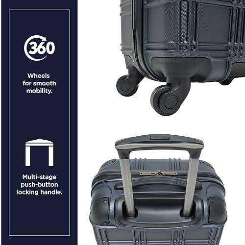 Ben Sherman Nottingham 28-Inch Hardside Spinner Luggage, Charcoal V39050