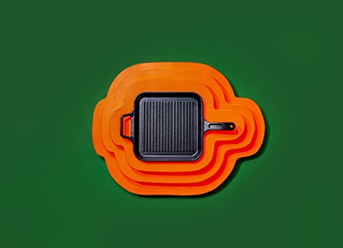 Lodge BOLD 12 Inch Seasoned Cast Iron Grill Pan with Loop Handles X822709