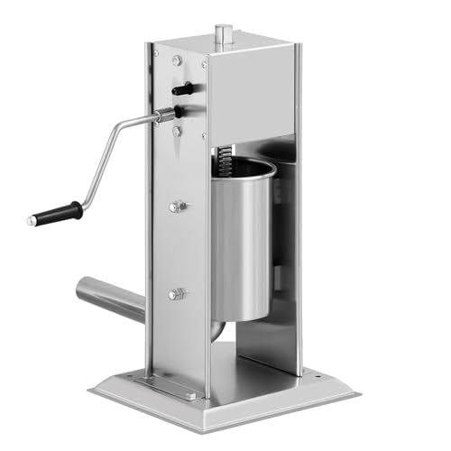 Vertical Sausage Stuffer 7L Stainless Steel with 5 Stuffing Tubes P4239