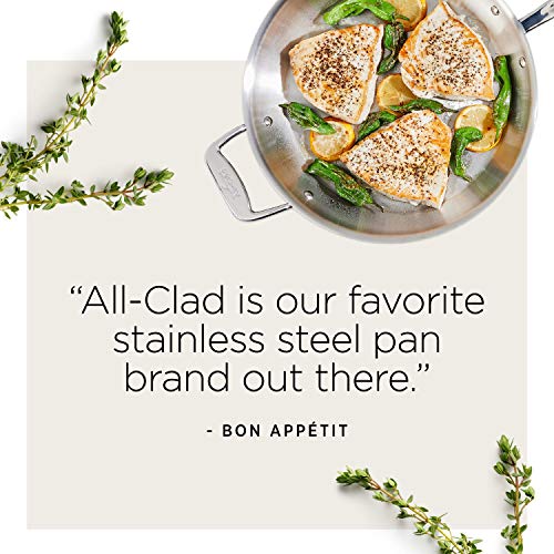 All-Clad D5 5-Ply Stainless Steel Sauce Pan 3 Quart F1637