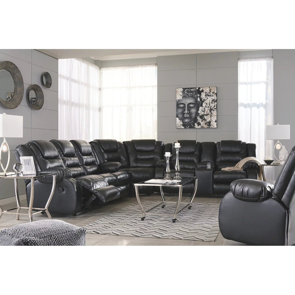Signature Design by Ashley Vacherie Reclining Loveseat, Chocolate P144441