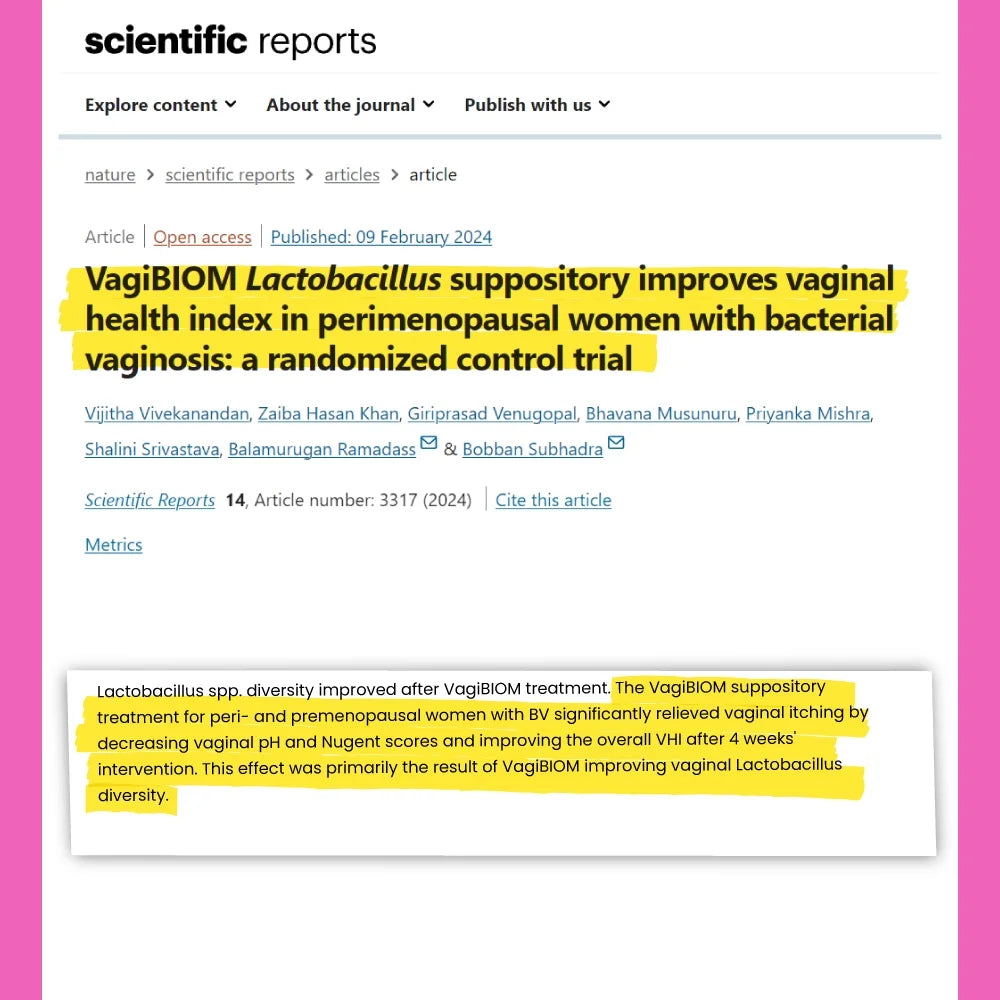 Biom Probiotics Vaginal Suppository for Women, 15 Count V4548
