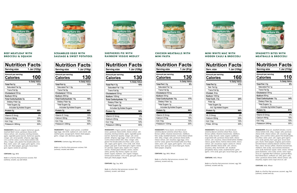 Nurture Life Baby Stage 3 Finger Food Favorites 12-Meal Variety Pack D995581