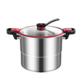 Pressure Cooker Stainless Steel, Commercial Stove Top Pressure Cooker Pot Used for Pressure Foodie or Steaming, Compatible with Gas & Induction Cooker (A 7.5L)