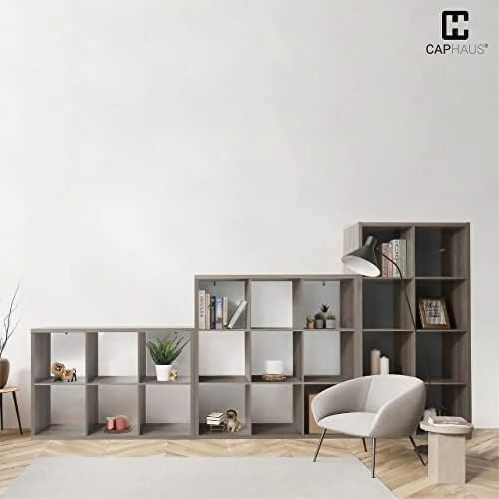 HOOMHIBIU 13-Inch 8-Cube Organizer Bookcase White D919