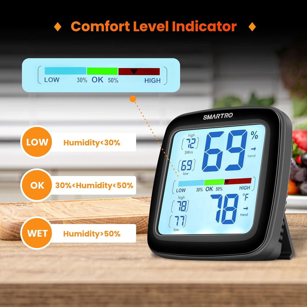 SMARTRO SC42 Digital Hygrometer Indoor Thermometer with Humidity Gauge R289