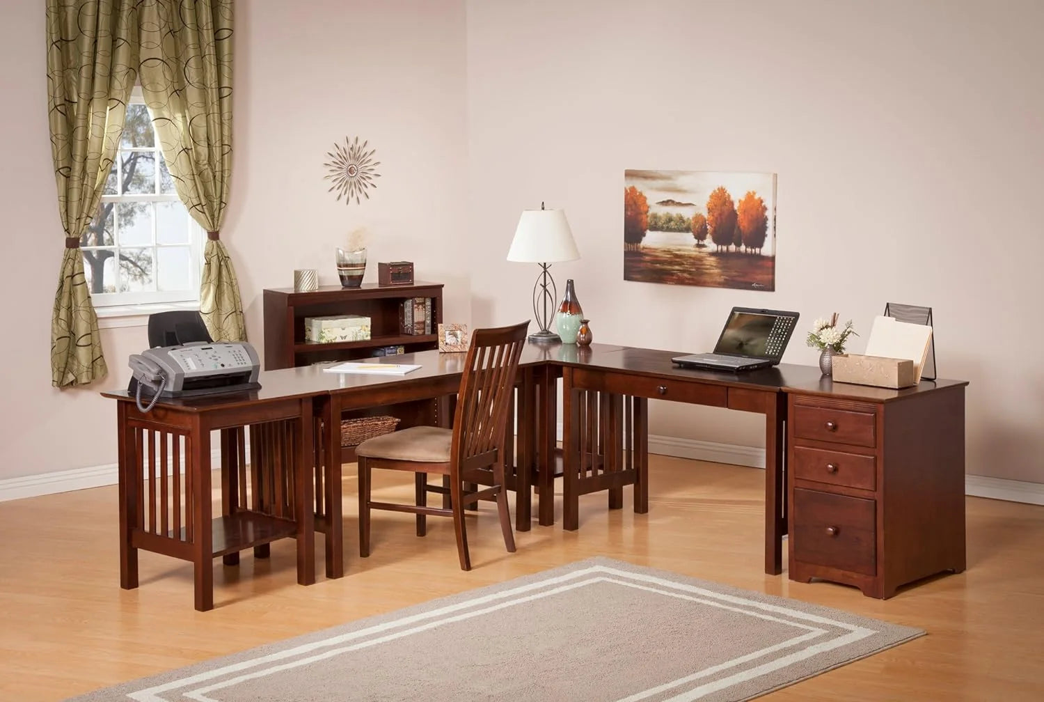 Mission Desk Antique Walnut N218031