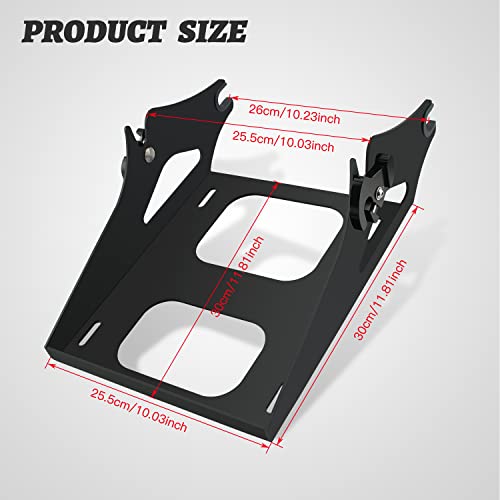 Detachable Tour Pack Luggage Rack for Harley Davidson Touring 2014-2021, Black F339