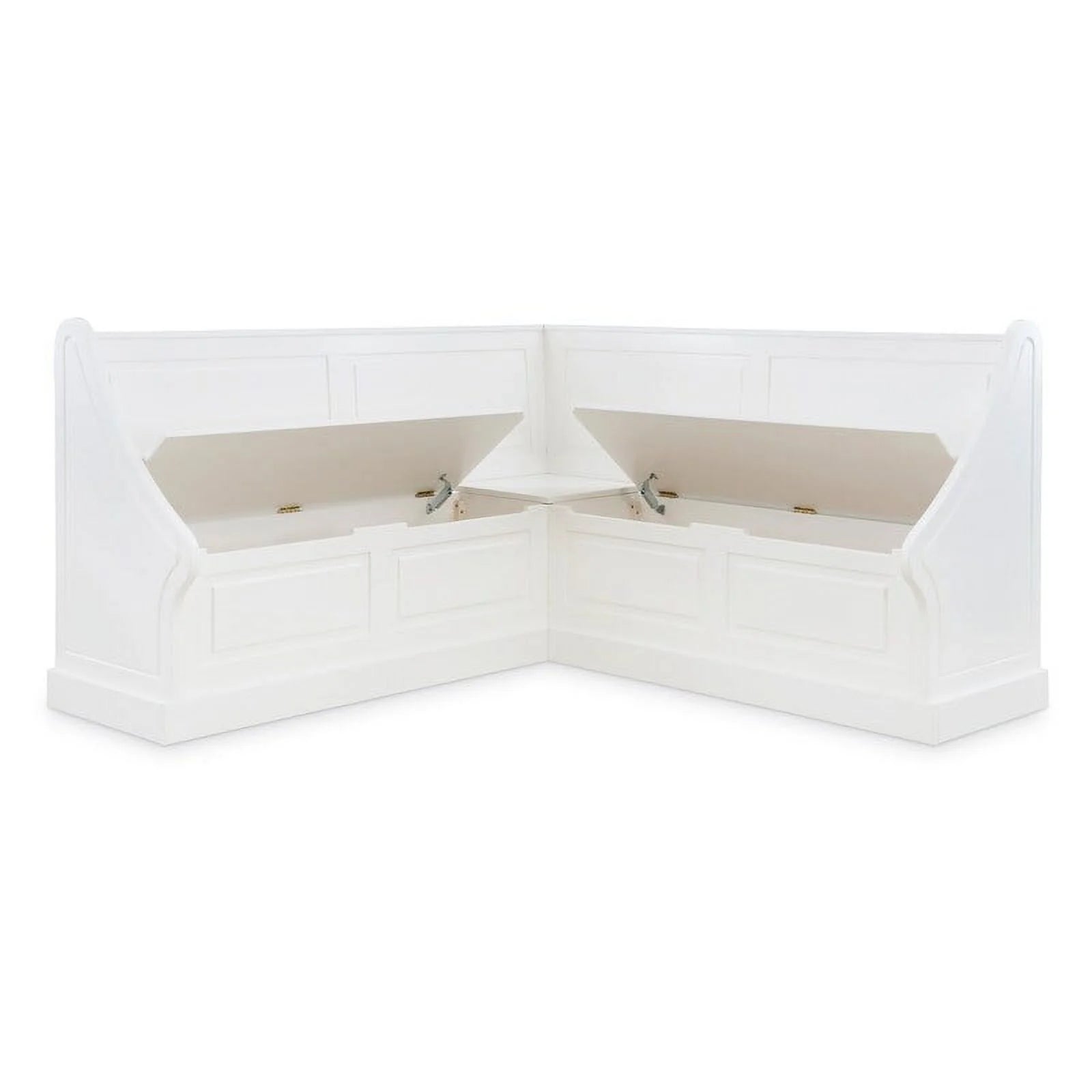 Linon Josie White Corner Breakfast Nook S5793