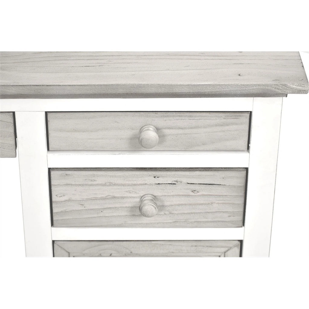 Sea Wind Florida Islamorada Wood Desk & Chair Set Gray/White O605