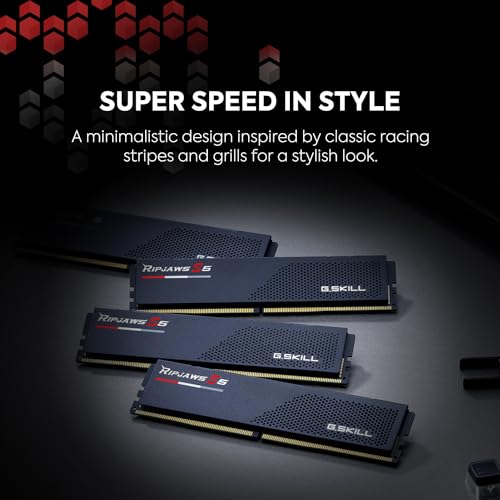 G.SKILL Ripjaws S5 DDR5 RAM 32GB (2x16GB) 5600MT/s Desktop Memory UDIMM - Matte Black D1369