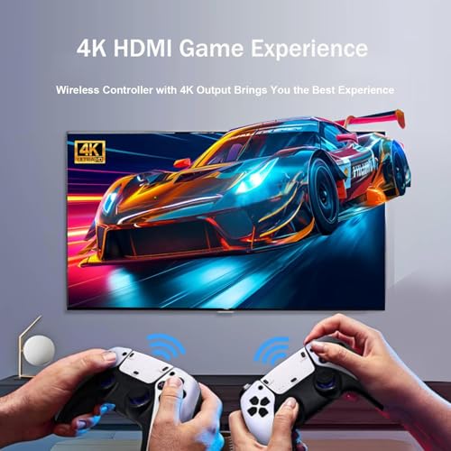 Wireless Retro Game Console with 4K HDMI & 2.4G Controller E937185