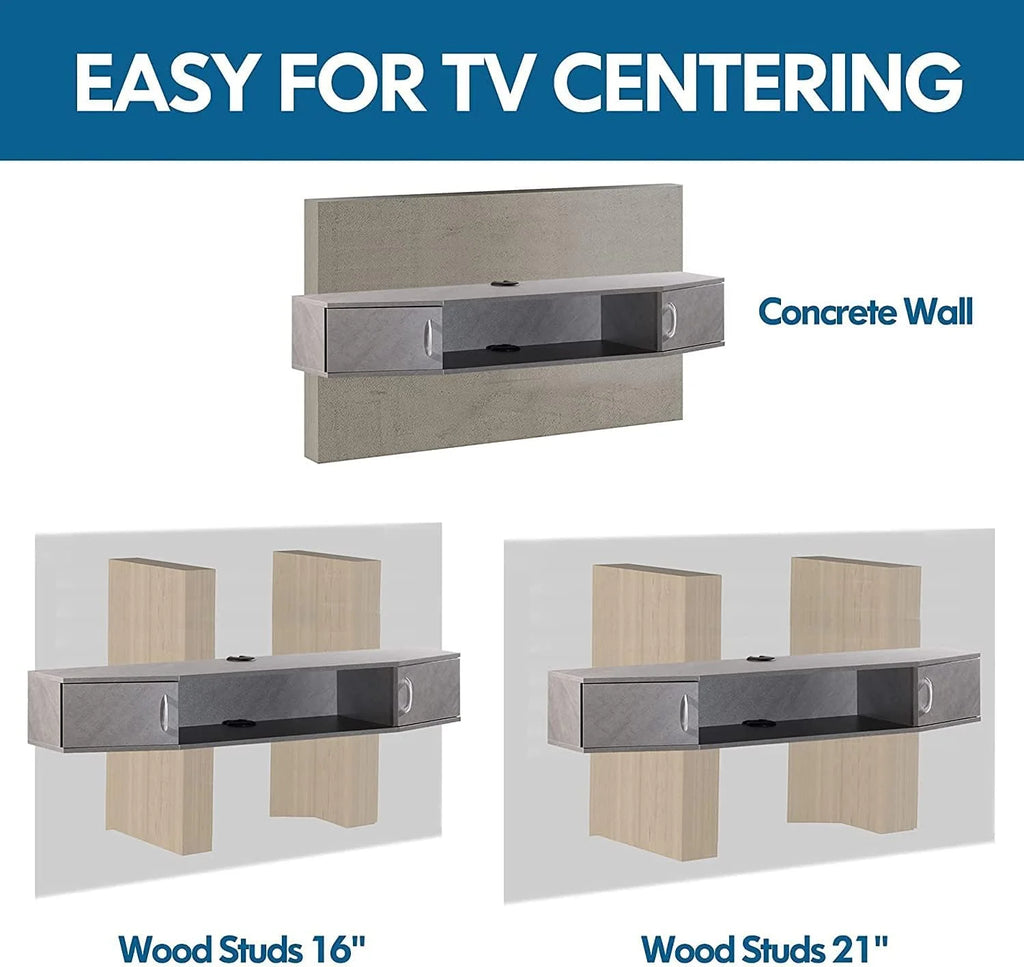 Floating TV Stand with Cabinet, Wall Mounted, 70'' Y5510