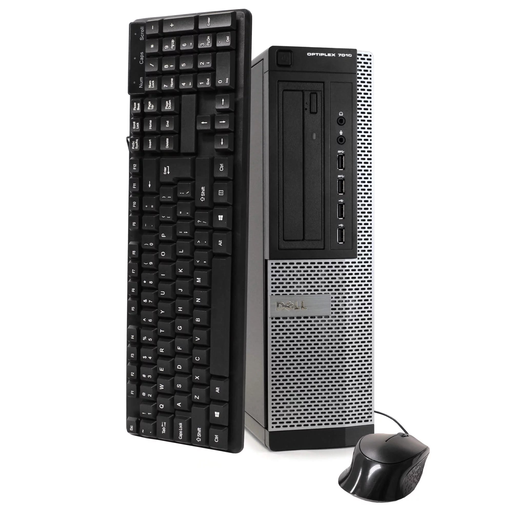 Restored Dell OptiPlex 7010 Desktop Tower Computer, Intel Core i5, 8GB RAM, 500GB HD, DVD-ROM, Windows 10 Home, Black (Refurbished)