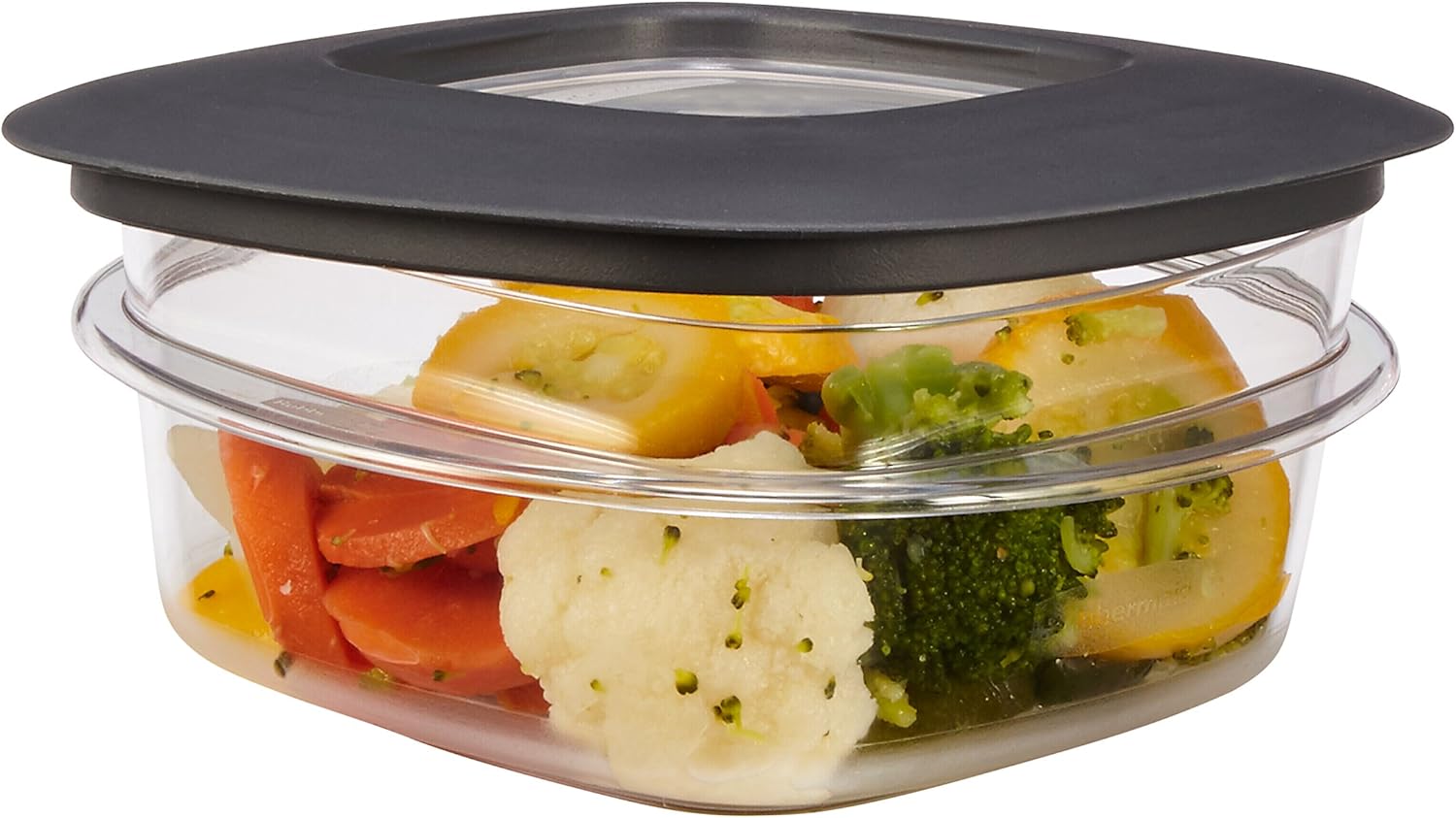 Rubbermaid Premier Easy Find Lids Food Storage Containers, 1.25 Cup, Gray U117161