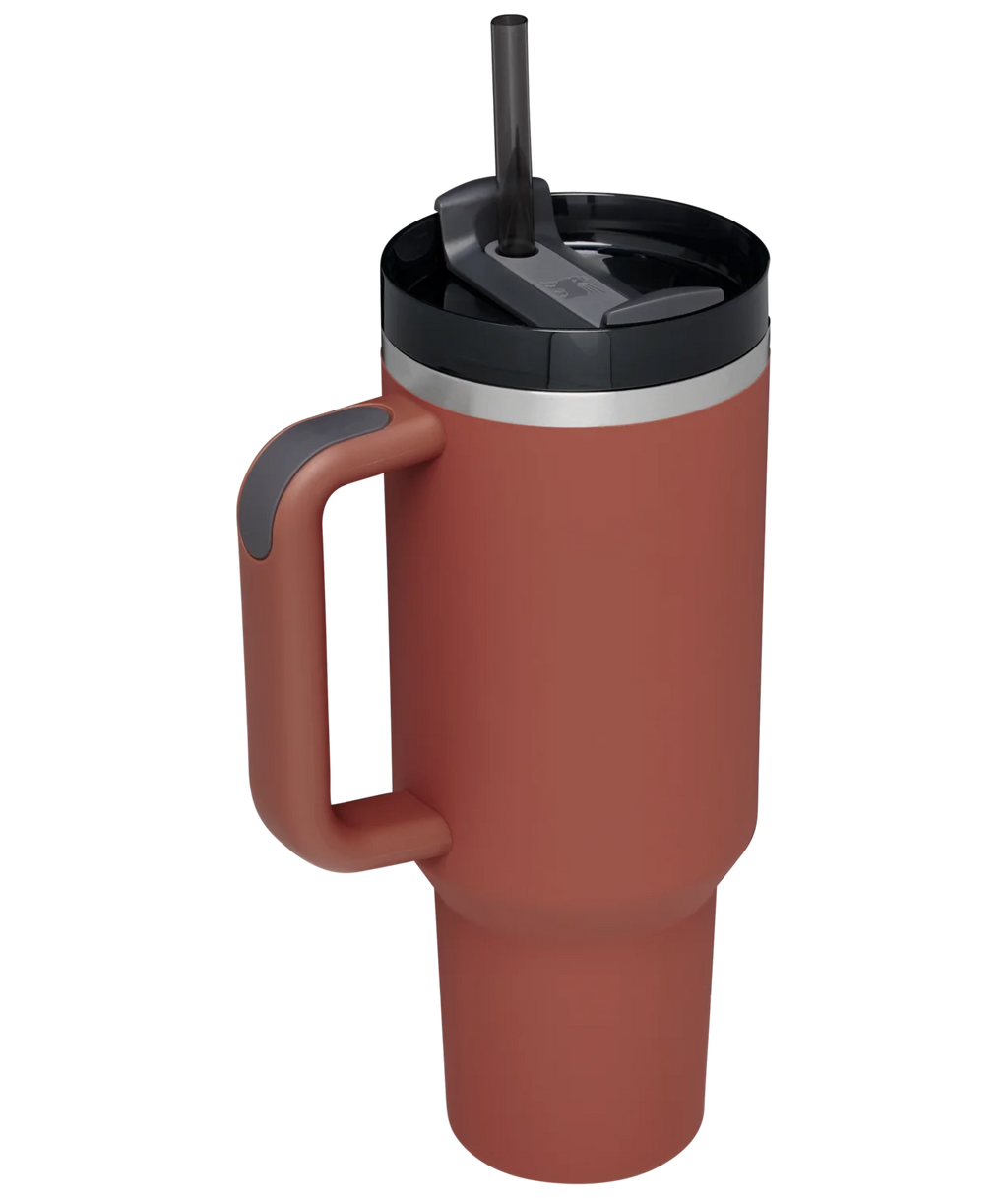 Stanley The Quencher H2.0 FlowState Tumbler 40 OZ Soft Matte Red Rust F199