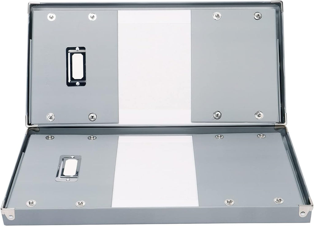 Snap-N-Store DVD Storage Box 2 Pack, Durable Movie Disc Holders with Lids, Gray U368266