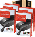 Utopia Kitchen Saute Fry Pan - Chefs Pan, Pre-Seasoned Cast iron Skillet - Frying Pan 10.25 Inch - Safe Grill Cookware for Indoor & Outdoor Use - Cast Iron Pan (Black)