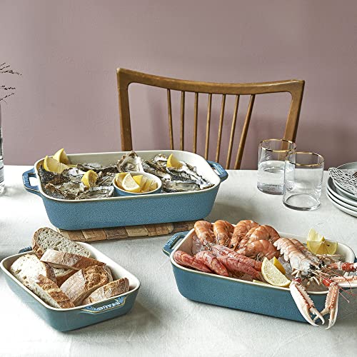 Staub Ceramic Baking Dish Set, 3pc, Dark Blue H602