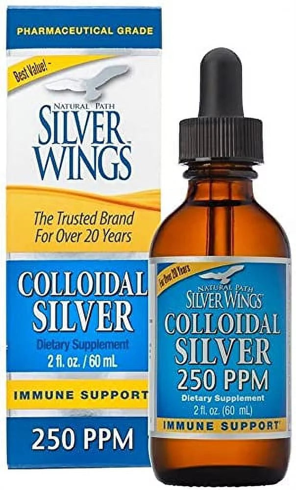 Natural Path Silver Wings Colloidal Silver 8oz with Dropper J856