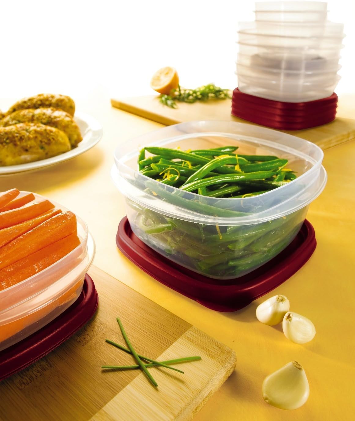 Rubbermaid Easy Find Lids Food Storage Containers, 42 Piece Set G863