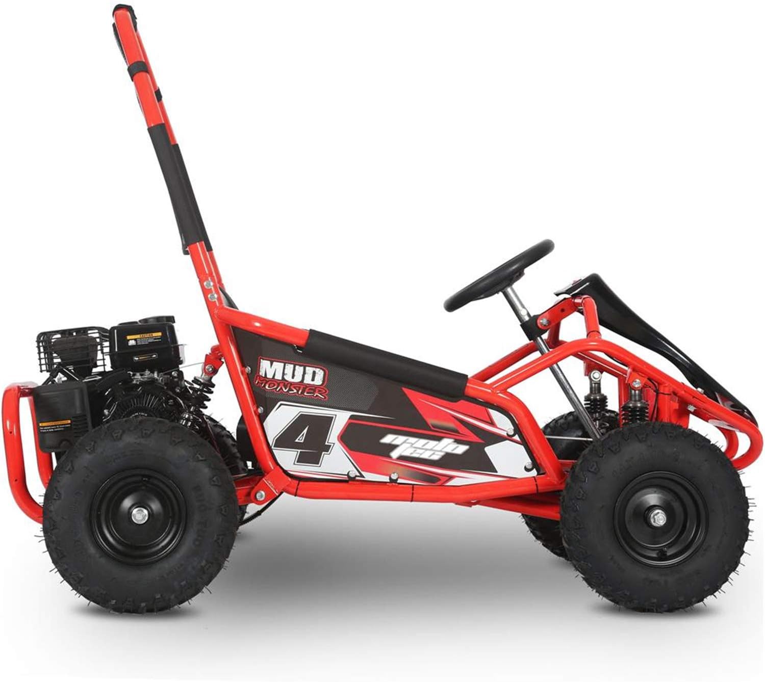 MotoTec Mud Monster 98cc Go Kart Full Suspension Red J358317
